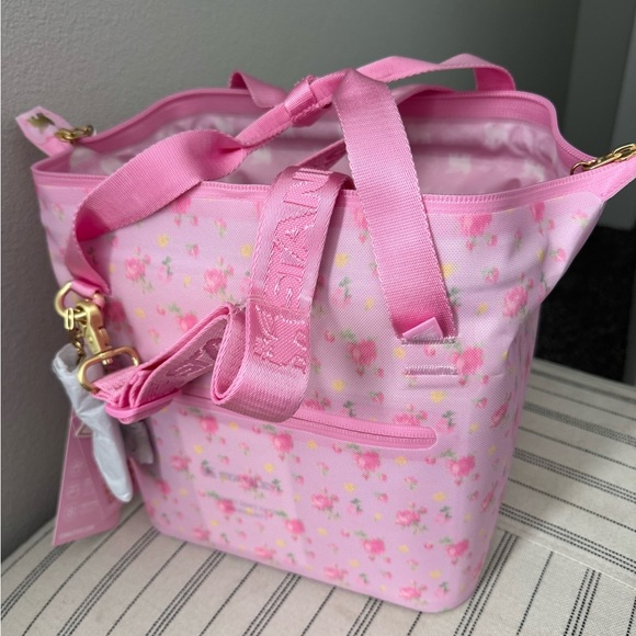 LoveShackFancy X Stanley Pink Floral Women's Julienne Mini Soft Cooler - Picture 5 of 6